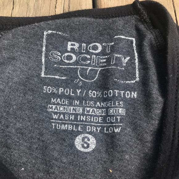 Riot Society PAWS Graphic Baseball Tee - Picture 2 of 5